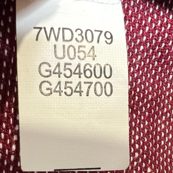 Lucky Brand burgundy linen blend 2 button roll sleeve unlined blazer jacket S - Picture 14 of 14